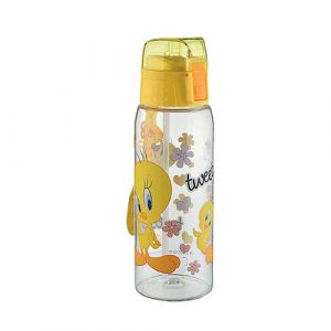 Bouteille + paille design tweety 