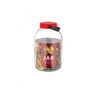 Bocale en verre avec couvercle 