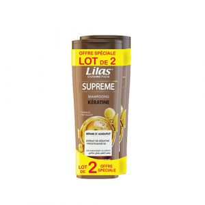 Lot 2 shampoing pour femme cheveux secs cassant 