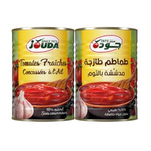 Lot de 2 tomates concassé à l'ail