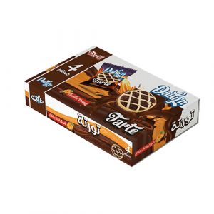 Lot de 4 tares chocolat orange