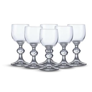 Set de 6 verres en cristal Claudia