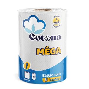 Cotona essuie-tout confort méga 1 rouleau