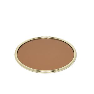 Plateau rond en verre