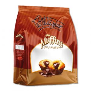 Mini muffins fourres au chocolat 