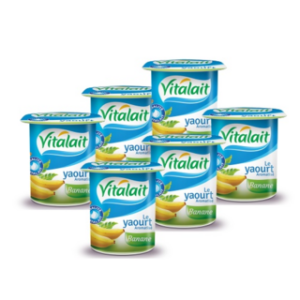 Lot de 6 yaourts aromatisés banane