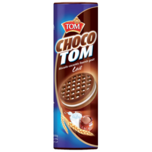 Biscuit fourré goût lait et caco