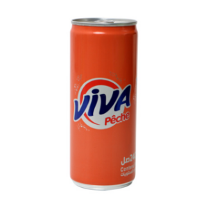 Lot de 6 canettes de boissons gazeuse pêche 