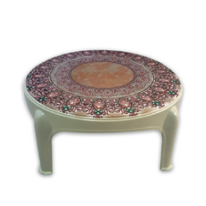 Maida en plastique ronde decorée