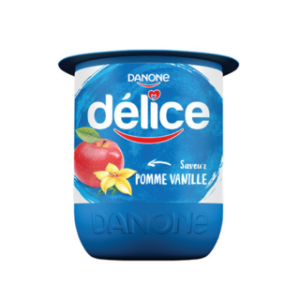Yaourt aromatisé pomme vanille