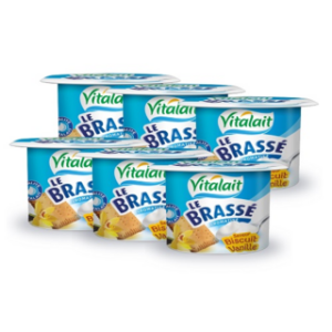 Yaourt brassé biscuit vanille