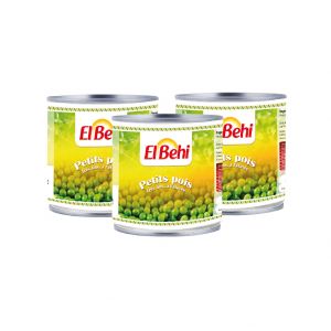 Lot de 3 boittes petits pois 