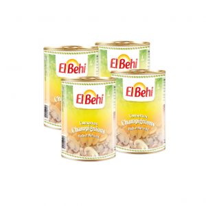 Lot de 4 boittes conserves de champignons