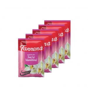 Lot de 5 sucre vanille 