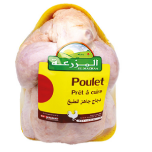 Poulet pack frais emballé