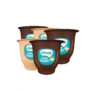 Lot de 5 crèmes desserts chocolat / noisette