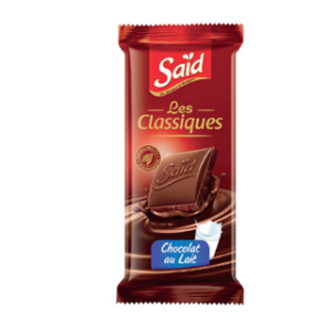 Tablette de chocolat au lait