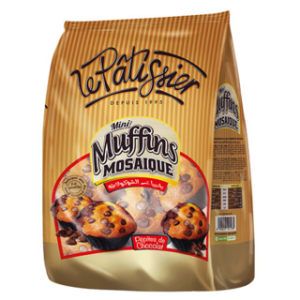 Groupage mini muffins aux pépites de chocolat