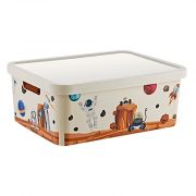 Boite de rangement motif spacial