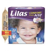 Couche bébé GM junior max actif1 16 +lingette gratuit 