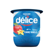Yaourt aromatisé pomme vanille