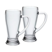 Lot de 2 coupes en verre 