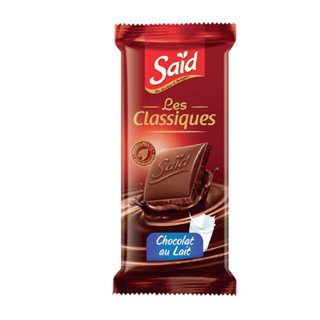 Tablette de chocolat au lait